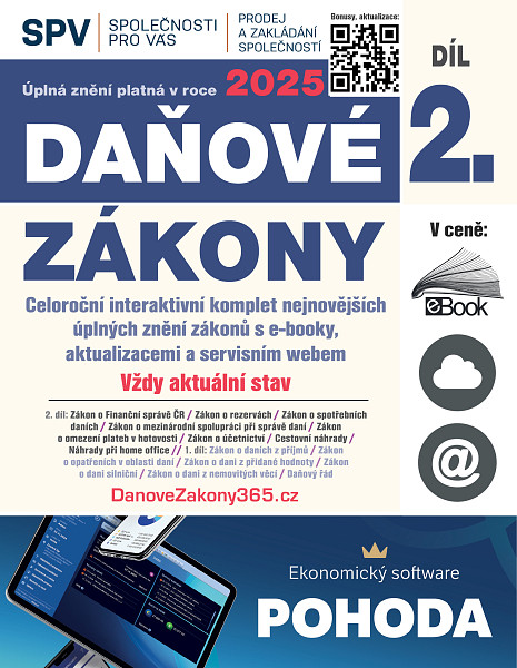 E-kniha Daňové zákony 2025 XXL ProFi (Díl 2., právní stav 1. 1. 2025)