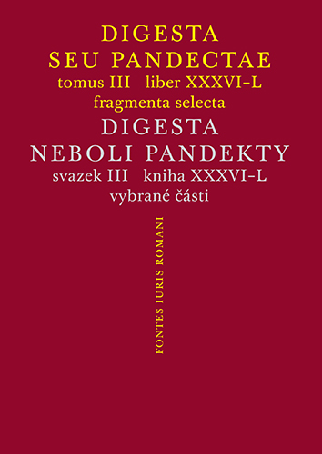 E-kniha Digesta seu Pandectae III / Digesta neboli Pandekty III