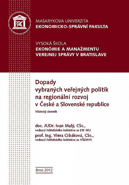E-kniha Dopady vybraných veřejných politik na regionální rozvoj v České a Slovenské republice