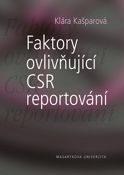 E-kniha Faktory ovlivňující CSR reportování