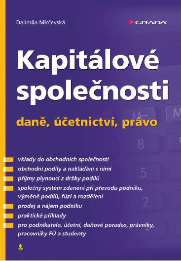 E-kniha Kapitálové společnosti - daně, účetnictví, právo