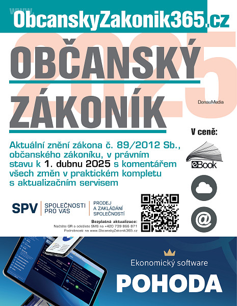 E-kniha Občanský zákoník 2025 s úvodním komentářem změn
