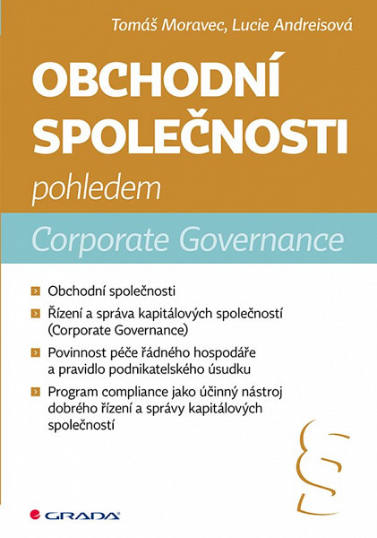 E-kniha Obchodní společnosti pohledem Corporate Governance