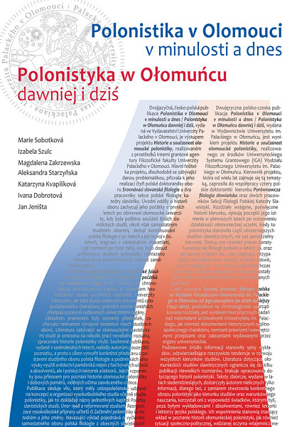 E-kniha Polonistika v Olomouci v minulosti a dnes / Polonistyka w Ołomucu dawniej i dziť
