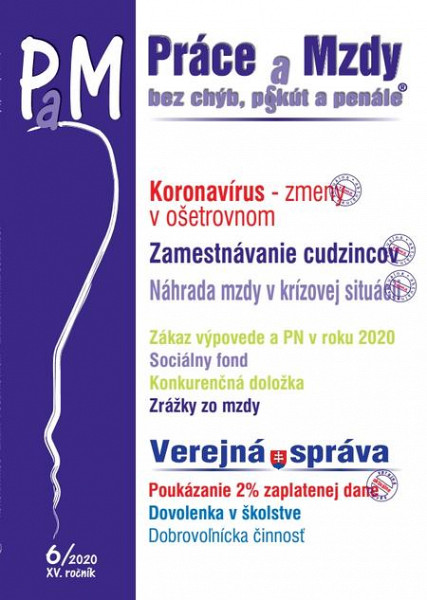E-kniha Práce a Mzdy (PaM) 6/2020