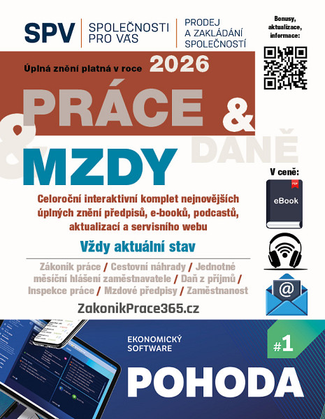 E-kniha Práce & Mzdy & Daně 2026