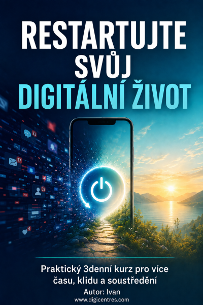 E-kniha Restartujte svůj digitální život. Praktický 3denní kurz pro více času, klidu a soustředění