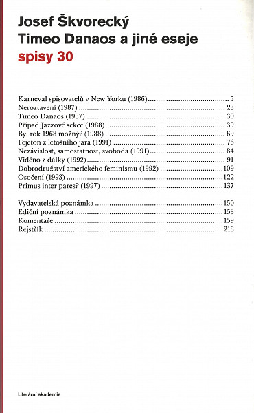 E-kniha Timeo Danaos a jiné eseje (spisy - svazek 30)