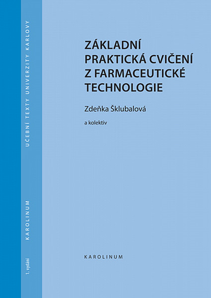 E-kniha Základní praktická cvičení z farmaceutické technologie