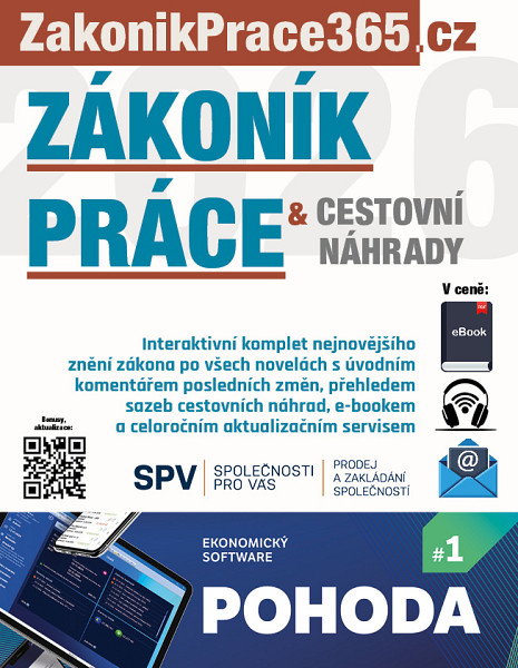 E-kniha Zákoník práce a Cestovní náhrady 2026