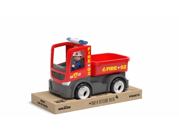 ECO MultiGO Fire - Valníček s hasičem - auto s Igráčkem