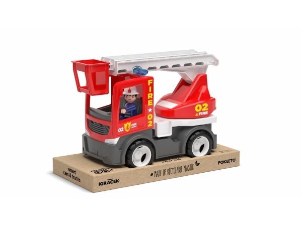 ECO MultiGO Fire - Žebřík s hasičem - auto s Igráčkem