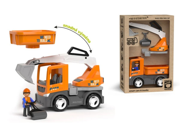 ECO MultiGO VIA 2+1 - Igráček silničář, auto, bagr, valník