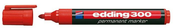 Edding Popisovač permanentní 300 - červený