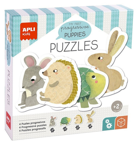 Edukační puzzle My First Puppies 12 dílků