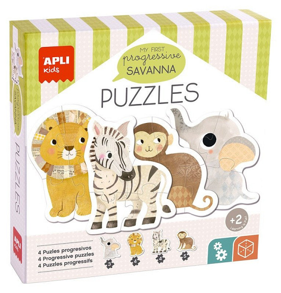 Edukační puzzle My First Savannah 16 dílků