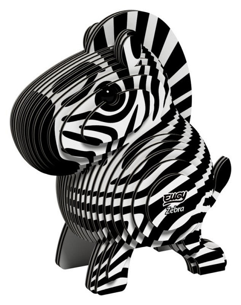 EUGY 3D kartonová skládačka - Zebra