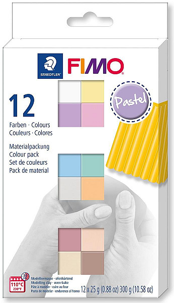 FIMO Soft sada 12 barev x 25 g - pastel