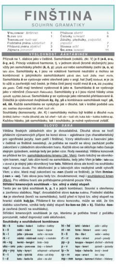 FINŠTINA souhrn gramatiky