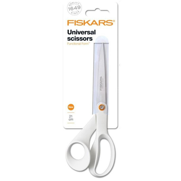 Fiskars Univerzální nůžky Functional Form, 21 cm, bílé