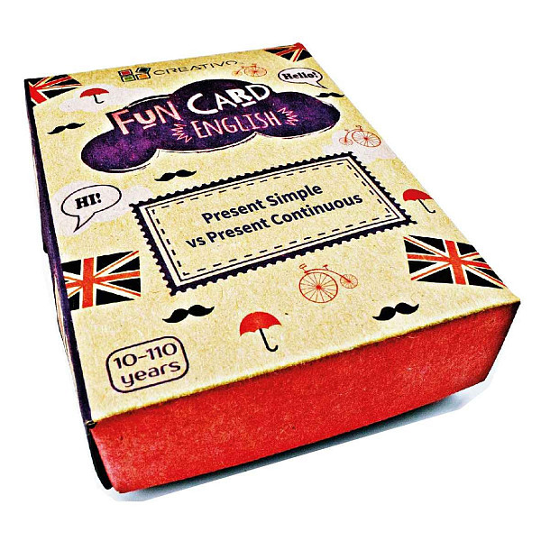 Fun card English Present simple vs Present Continuous