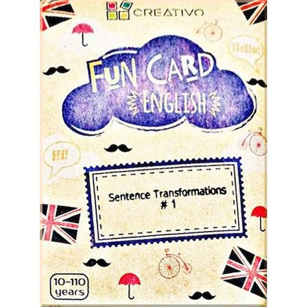 Fun card English Sentence Transformations #1
