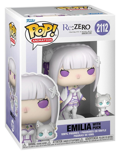 Funko POP Animation: Re:ZERO - Emilia with Puck #2112