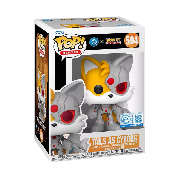Funko POP Heroes: DC x Sonic - Tails as Cyborg #594