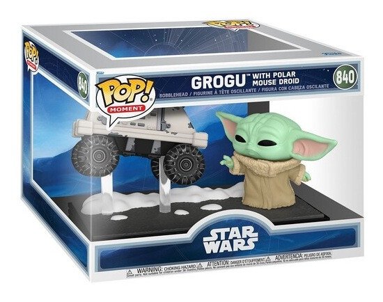 Funko POP Moment: Star Wars - Grogu with Polar Mouse Droid #840