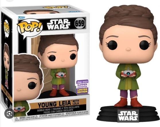 Funko POP Movie: Star Wars - Young Leia with Lola (San Diego Comic Con Shared Exclusives)