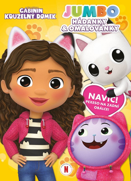 Gábinin kouzelný domek - JUMBO hádanky a omalovánky