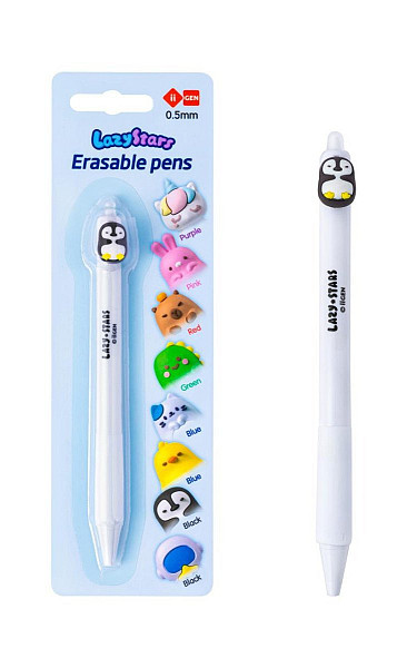 Gumovací gelové pero Tučňák (blistr)