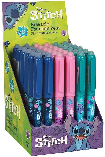 Gumovatelné bombičkové pero Stitch - mix motivů