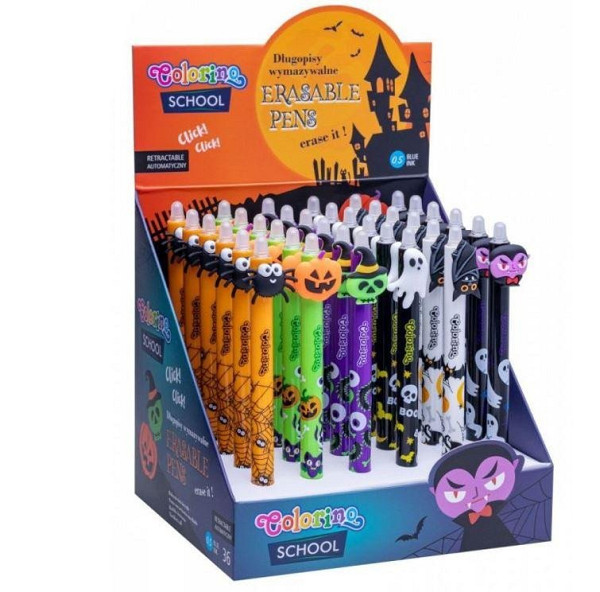 Colorino Gumovatelné pero Halloween - mix motivů
