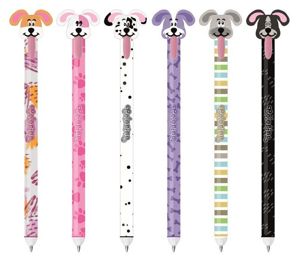 Gumovatelné pero Pejsci (mix)