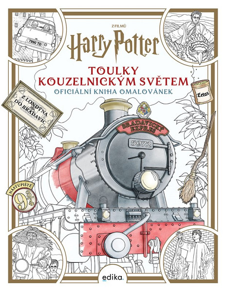 Harry Potter: Toulky kouzelnickým světem - oficiální kniha omalovánek