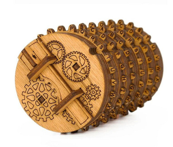 Hlavolam - Kryptos - Cryptex Wooden Kit