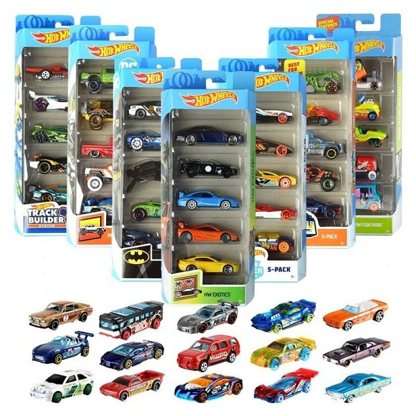 Hot Wheels sada 5 ks