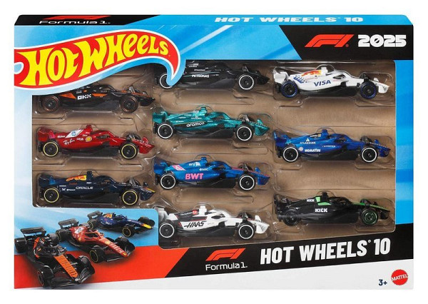 Hot Wheels sada Formule 10 ks