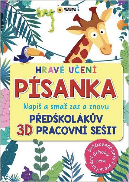 Hravé učení Písanka - Napiš a smaž zas a znovu - Drážkované linky a tužka