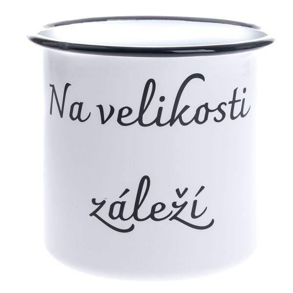Hrnek smaltový dekorační Na velikosti záleží 1000 ml
