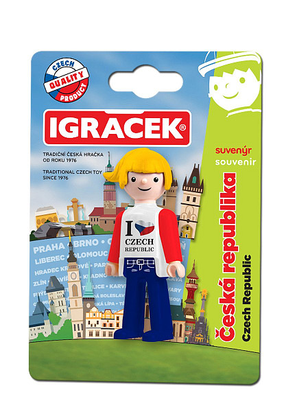 Igráček Suvenýr I Love CZ - figurka