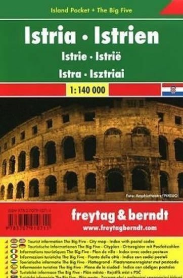 AK 7405 IP Istrie 1:140 000 kapesní lamino