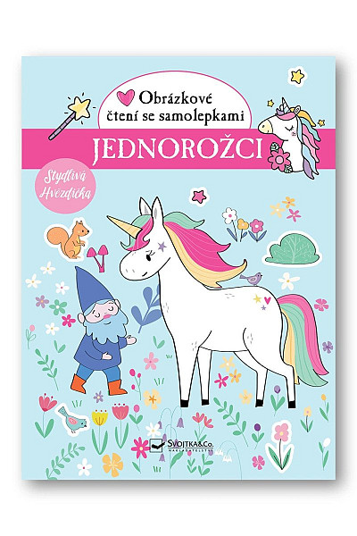 Jednorožci Obrázkové čtení se samolepkami
