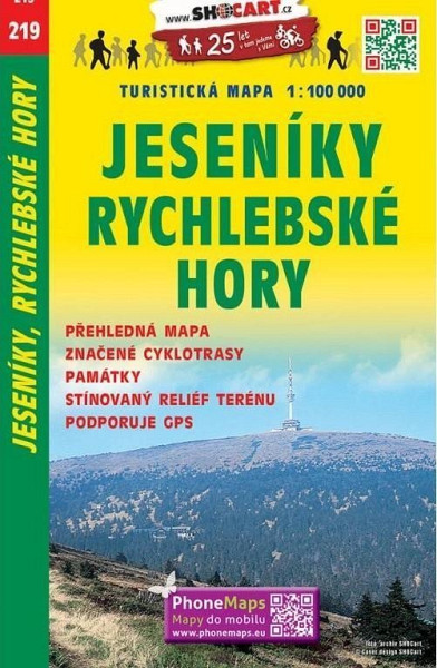 SC 219 Jeseníky, Rychlebské hory 1:100 000