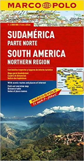 Jižní Amerika - sever/mapa