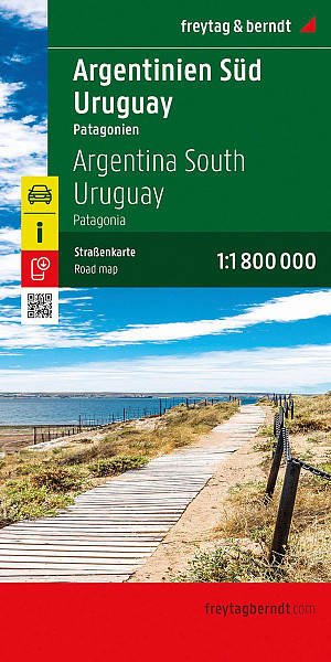 Jižní Argentina – Uruguay 1:1 800 000 / automapa