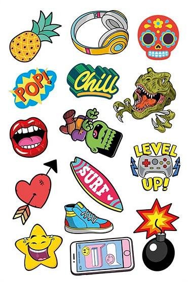 JOVI dětské tetovačky 15ks - Surf