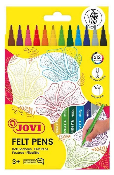 JOVI fixy, jemný hrot - 12ks