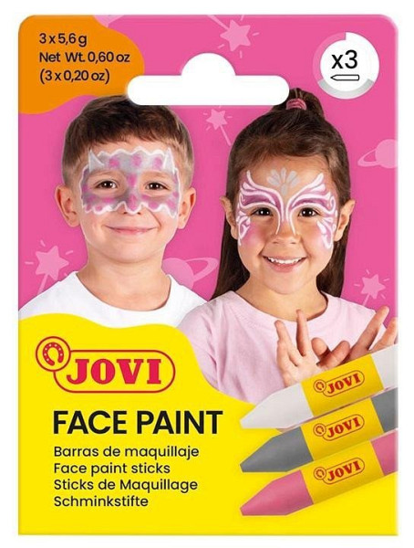 JOVI obličejové tužky 3x5,6g - růžová, stříbrná a bílá